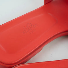 Hermes Oran Orange Rouge Grenadine Size 38