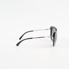 Chanel Pearl Detail Black Butterfly Sunglasses