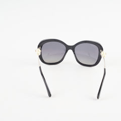 Chanel Pearl Detail Black Butterfly Sunglasses