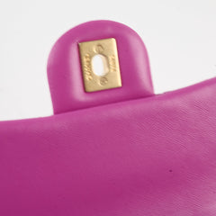 Chanel Pearl Crush Square Mini Purple Calfskin  Classic Flap