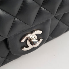 Chanel Mini Square Flap Black Lambskin