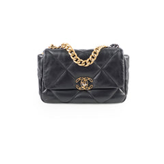 Chanel 19 Small Goatskin Black