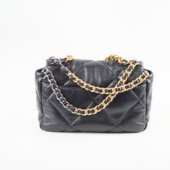 Chanel 19 Small Goatskin Black