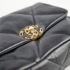 Chanel 19 Small Goatskin Black