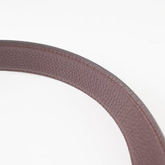 Hermes Mens Fil d'h Reversible Belt Black/Brown 110cm