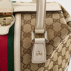 Gucci Treasure Boston GG Canvas Beige Bag