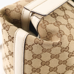 Gucci Treasure Boston GG Canvas Beige Bag