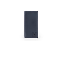 Louis Vuitton Aerogram Portefeuille Brazza NM Navy Calfskin Wallet