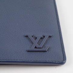 Louis Vuitton Aerogram Portefeuille Brazza NM Navy Calfskin Wallet