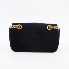 Gucci Marmont Small Velvet Black