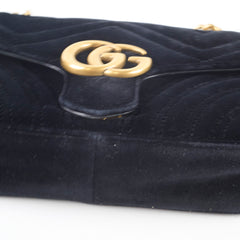 Gucci Marmont Small Velvet Black