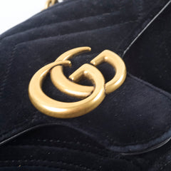 Gucci Marmont Small Velvet Black
