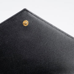Saint Laurent Cassandre Matelasse Flap Pouch Black