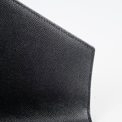 Saint Laurent Cassandre Matelasse Flap Pouch Black