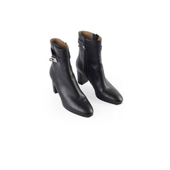 Hermes Saint Germain Ankle Boots Black Size 39.5