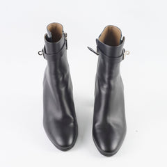 Hermes Saint Germain Ankle Boots Black Size 39.5