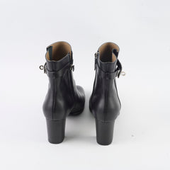 Hermes Saint Germain Ankle Boots Black Size 39.5