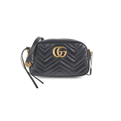 Gucci Small Marmont Camera Bag Black