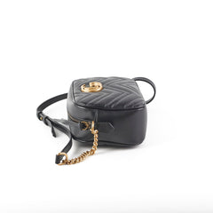 Gucci Small Marmont Camera Bag Black