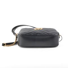 Gucci Small Marmont Camera Bag Black