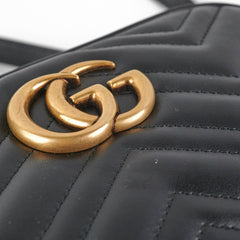 Gucci Small Marmont Camera Bag Black