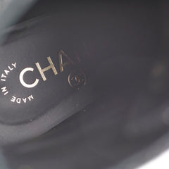 Chanel Tweed Black Boots Size 35.5