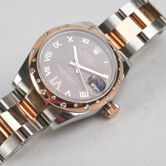 Rolex Datejust 31mm Two Tone Everose Stainless Steel Watch Model 178341 (2013)