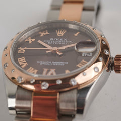 Rolex Datejust 31mm Two Tone Everose Stainless Steel Watch Model 178341 (2013)