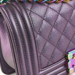 Chanel Small Boy Mermaid Purple Iridescent - Series 21