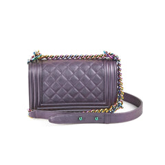 Chanel Small Boy Mermaid Purple Iridescent - Series 21
