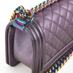 Chanel Small Boy Mermaid Purple Iridescent - Series 21