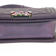 Chanel Small Boy Mermaid Purple Iridescent - Series 21