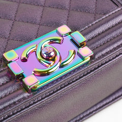 Chanel Small Boy Mermaid Purple Iridescent - Series 21
