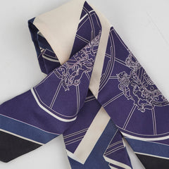 Hermes Springs Twilly Blue