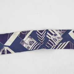 Hermes Springs Twilly Blue