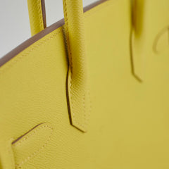 Hermes Birkin 30 Epsom Lime - Y Stamp