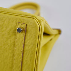 Hermes Birkin 30 Epsom Lime - Y Stamp