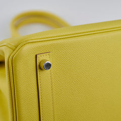 Hermes Birkin 30 Epsom Lime - Y Stamp