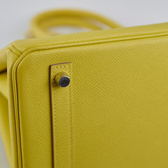 Hermes Birkin 30 Epsom Lime - Y Stamp