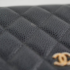 Chanel Long Wallet Black Caviar