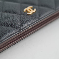 Chanel Long Wallet Black Caviar