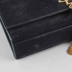 Saint Laurent Kate Medium Tassel Suede Black