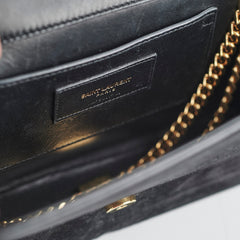 Saint Laurent Kate Medium Tassel Suede Black