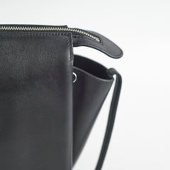 Celine TriFold Clutch On Chain Black Leather