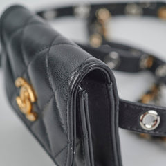 Chanel Micro Belt Bag Cardholder xLambskin Black - Series 31