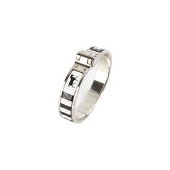Hermes Enamel Hinged Bracelet Size M