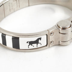 Hermes Enamel Hinged Bracelet Size M