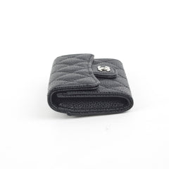 Chanel Flap Cardholder Caviar Black- Series 30