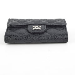 Chanel Flap Cardholder Caviar Black- Series 30