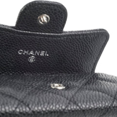 Chanel Flap Cardholder Caviar Black- Series 30